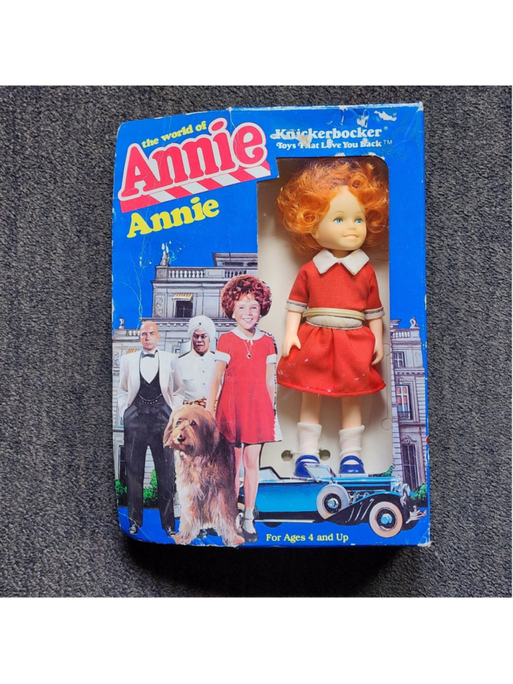 Vintage 1982 Knickerbocker The World of Annie 6" Doll In Box NRFB Movie Toy